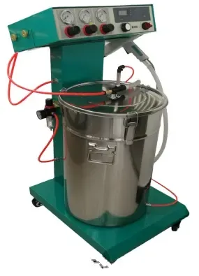 Cerakote Industrial Ceramic Coating Equipment New Powder Coating Booth Electrostatic Spray Gun Steel Substrate Including Pump photo-4