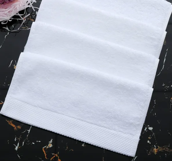 Cotton Satin Border Terry Face Towels