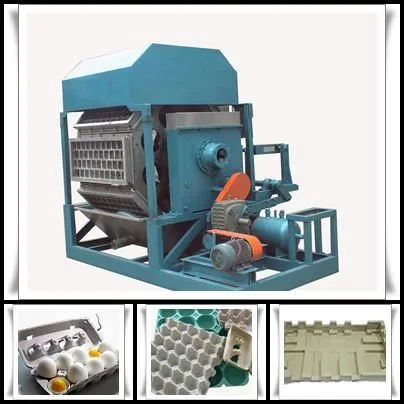 Semi Automatic Egg Tray Making Production Line / Paper Pulp Fruit Tray Machine photo-5