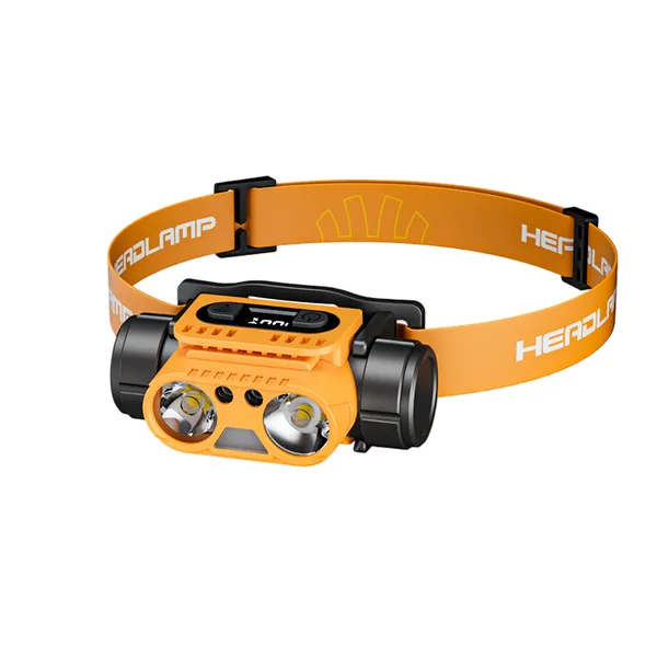Spot Flood Dual Light LED Headlamp, заряжаемый фонарик на голову с мощностью 500LM, с RGB-режимами, водонепроницаемость IPX3, предназначенный для походов в лес и на кемпинг