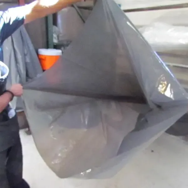 LDPE Polyethylene Construction Debris Bags Heavy Duty Plastic Waste Rubble Bag