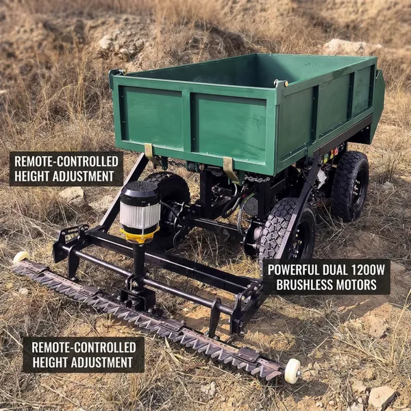 Remote Control Orchard Mowing Machine with Reciprocating Cutting System for Agricultural Use
