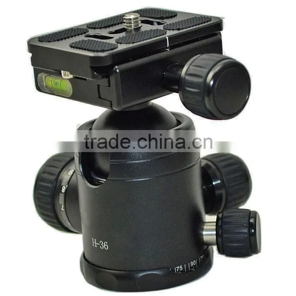 Professional Tripod Ball Head Tripod Mount Adapter Photography Head With Quick Release Plate for Camera Slider Dolly Track photo-4