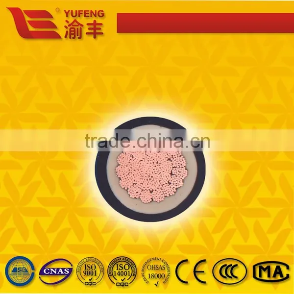 2015 Hot Exporting Low Voltage Cu/Al Conductor With PE/XLPE Insulation PVC Sheathed Copper Concentric Cable