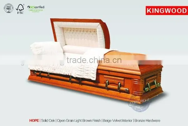 Flowers Casket HOPE Wood Casket