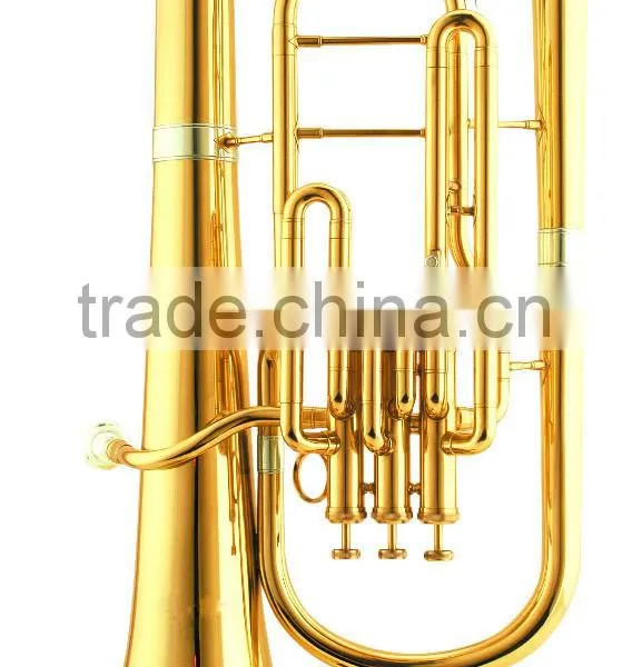 High Grade Euphonium, Brass Body, Gold Lacquer, Bb 3 Piston Valves photo-5