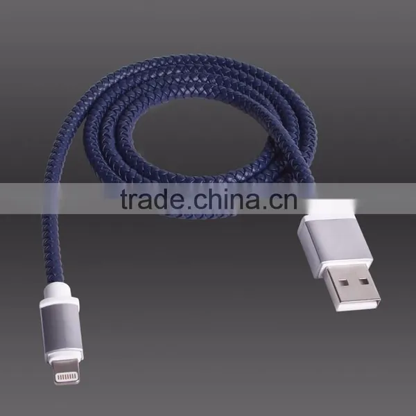 Fast Charge 8 Pin PU Leather Usb Mfi Cable for Iphone 6 Usb Cable for IPhone 6 MFi Cable photo-6
