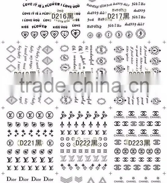Flower Cartoon Design Nail Art Stickers Decal Water Transfer Manicure 3D Tips photo-2