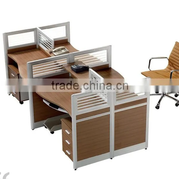 MDF office desk partition glass partitions