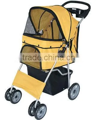 Folding 4 Wheel Travel Pet Carrier Strollers photo-6