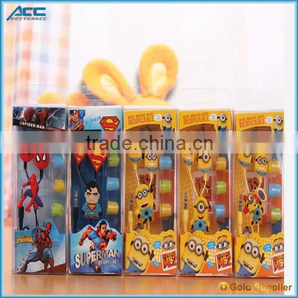 3D PVC Cute Carton Earphone For Kids photo-3