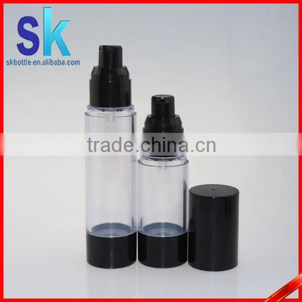 Nice Black Color Plastic Lotion Pump Cosmetic Airless Bottle 30ml 50ml photo-5