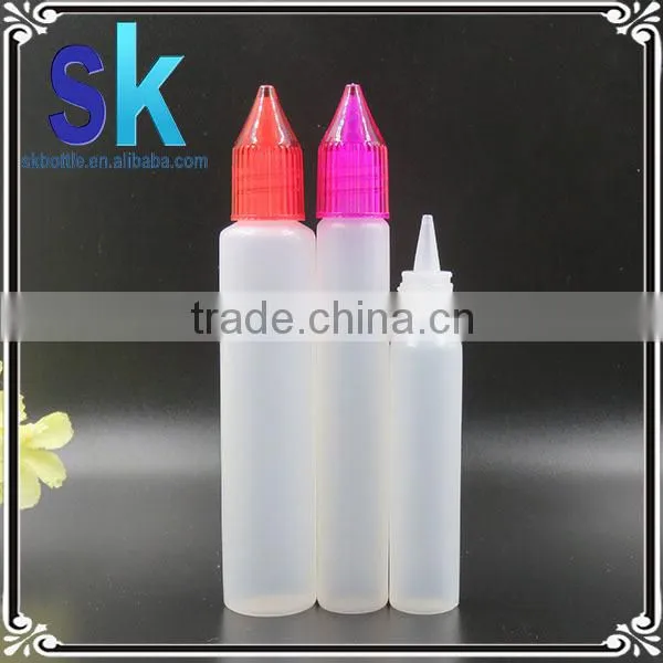 Ldpe 30ml Unicorn Bottle With Crystal Clear Cap for Eliquid/ejuice Concentrate Flavors photo-5