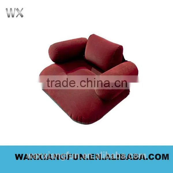 Flocked PVC Inflatable Living Room Sofa,China Inflatable Air Sofa Chair photo-6