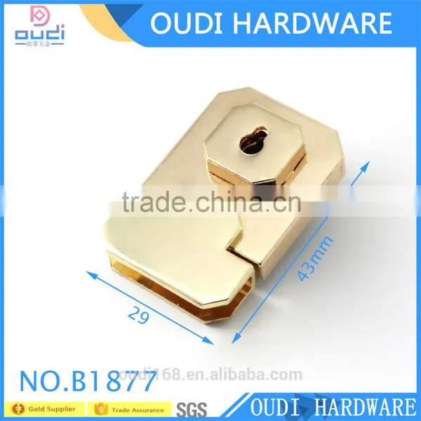 Hight Quality Fashion Zinc Alloy Metal Key Lock for Briefcase Bag Lock Hardware Bag Accessories Quality Choice photo-3