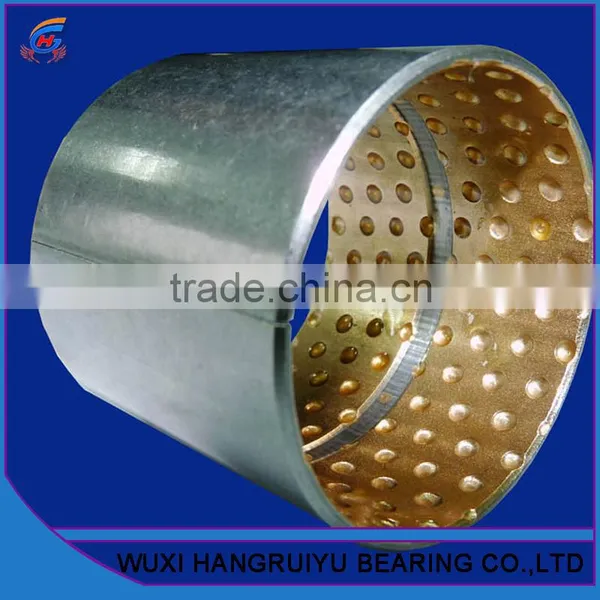 Porous Bronze Material Steel Backing Bearing Bush Sleeve 10 * 12 * 15 mm Withstanding High Loads photo-3