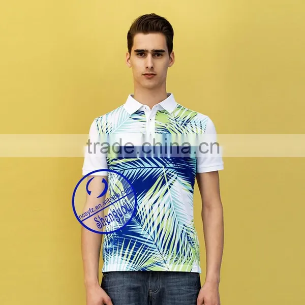 Sublimated Plain Allover Print Polo t Shirt for Men photo-3