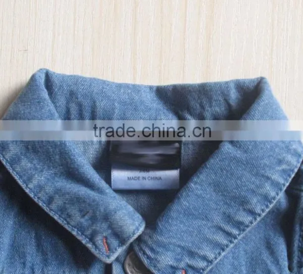 Wholesale Kids Customized Denim Jacket Without Sleeve Baby Washed Denim Jacket photo-5