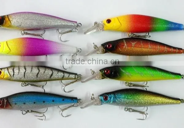 11cm 15.2g Fresh Water Bass Lure Minnow Baits Fake Hard Bait With Size #4 Fishhook MI006