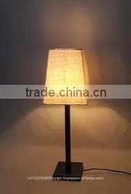 Nida's Modern Simple White Fabric Shade Table Lamp