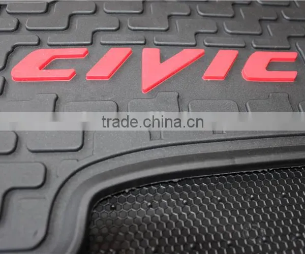 Car Boot Liner Custom Fit Floor Mats Specially for Honda Civic 2014 photo-4