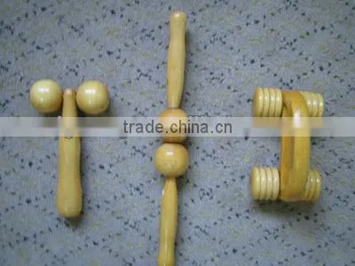Cheap Natural Grass Wood Roller Massager