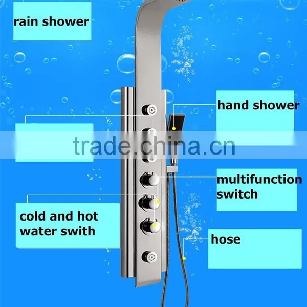 High Quality Bath and Shower Set 304 Stainless Shower Panel Y-018 photo-3