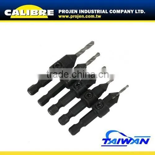 CALIBRE Wooden Tools Drill & Countersink Drill Bit Set Screw Drill photo-2