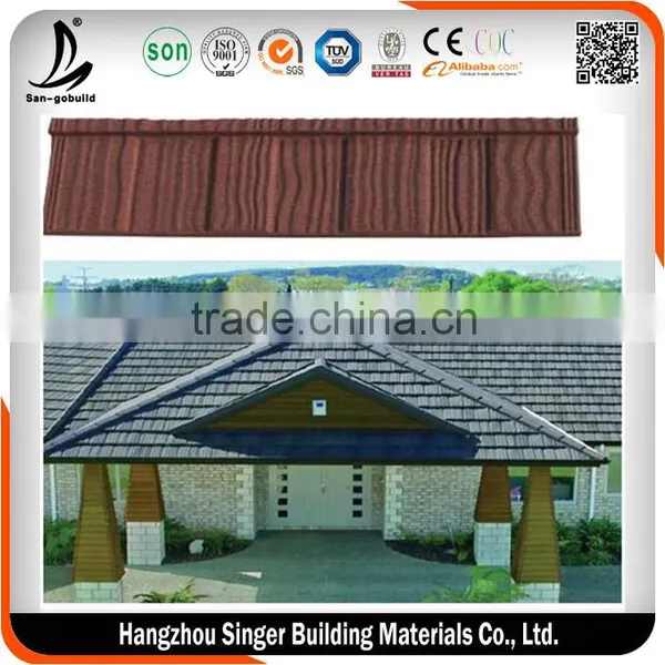 2016 Ghana Hot Sale Stone Coated Metal Roofing Tile For Metal Roofing Materials photo-4
