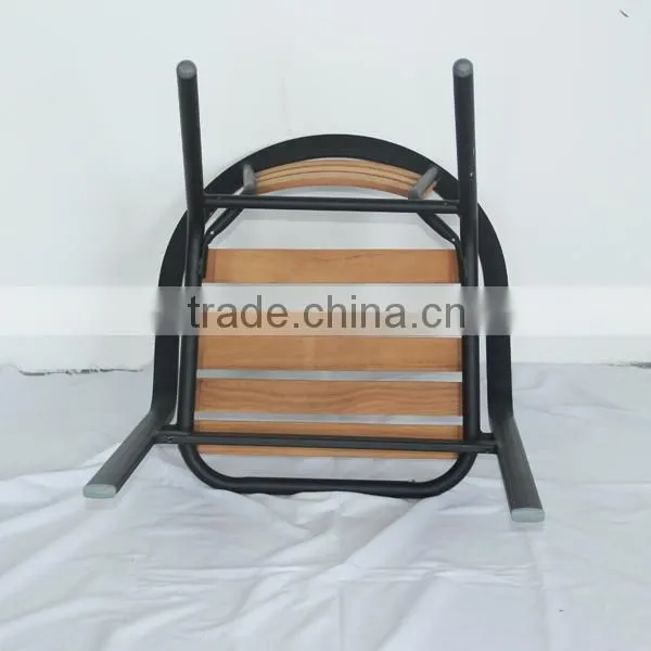Restaurant Furniture Ourdoor Good Quality Relaxing Wooden Aluminum Chair YC008 photo-5