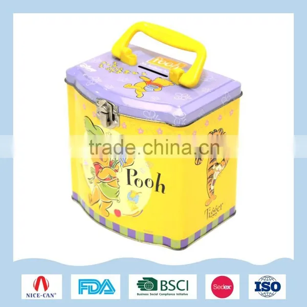Coin Bank Box With Lock and Key for Saving Money photo-3