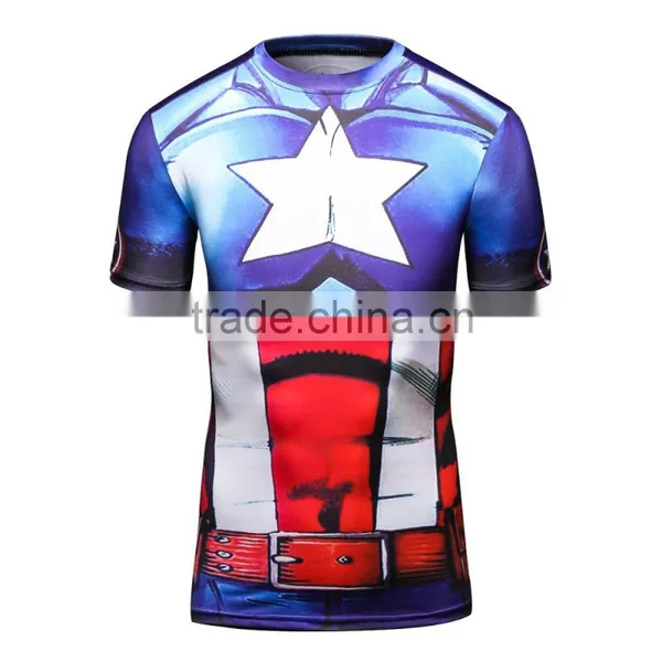 Women Custom Fashion T-shirt 3d Sublimation Printing Polyester t Shirt 2016 Wholesale Men Clothing photo-6