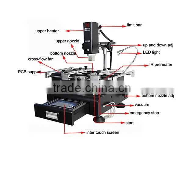 DINGHUA DH-380 HD Touch Screen /Repair Laptop/Desktop/PC/PS3 Motherboard Bga Rework Station Equipment photo-4