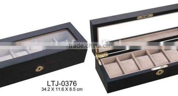 Premium Wooden Watch Package Box With Lid photo-2