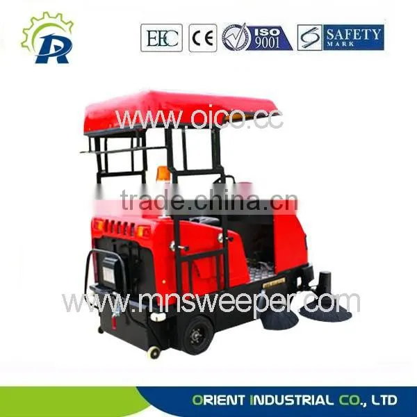 Standard Color Yellow Use Ride on Motorized Road Sweeper With Power Supply 36V photo-3