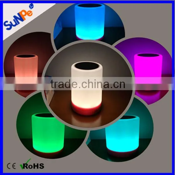New Products 2016 Portable Sound System Bluetooth Speaker Lamp For Baby Music MP3 Player Christmas Gadgets photo-3
