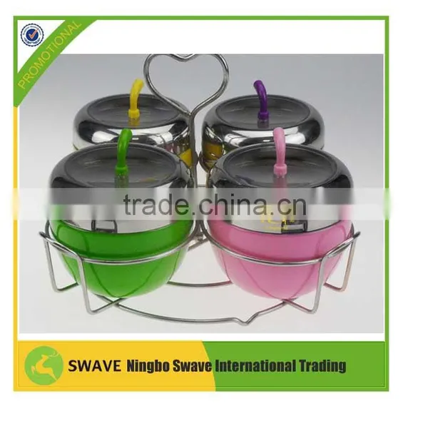 2016 Apple Shape Colorful Stainless Steel Seasoning Pot P77150 photo-5