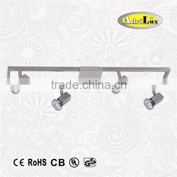 Satin Rotable 4 Head GU10 SPOT Lighting Fixture Factory Cheap Price