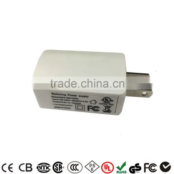 5V 1A Adapter USB With UL CE GS PSE SAA photo-2