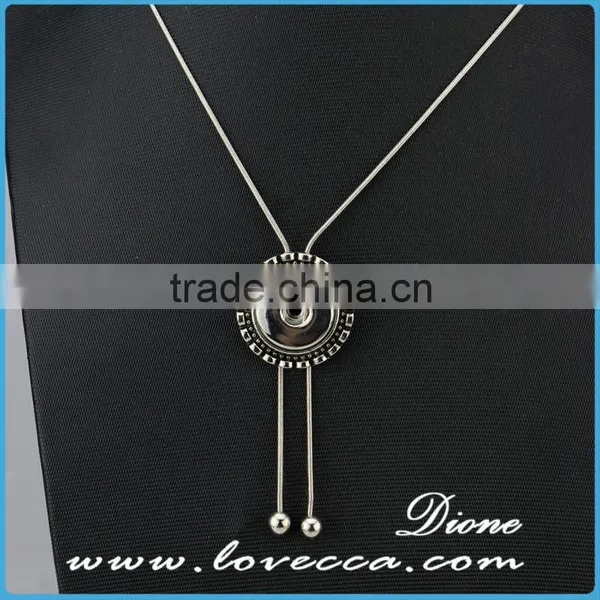 Greece Women Simple Design Wholesale Fashion Jewelry Necklace With Snap Button Pendant photo-5