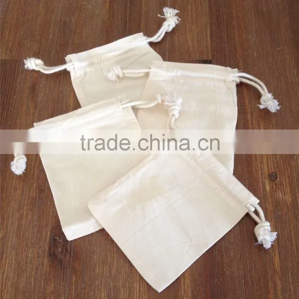 Wholasale Printed Muslin Cotton Drawstring Bag photo-6