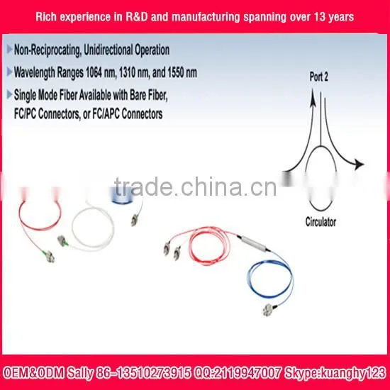 1X2 1310nm Polarization Maintaining Optical Circulator Fiber Optical Circulator OEM Factory photo-6