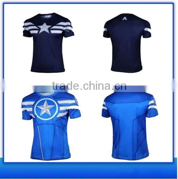 Quick Dry Superhero Compression Top Base Layer Short Sleeve photo-2
