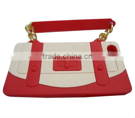 Silicone Handbag Studded Case for IPhone 4 photo-6