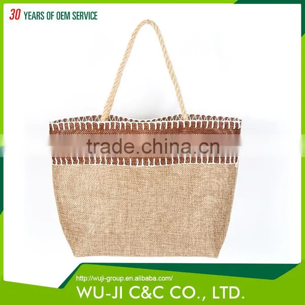 Buy Direct From China Wholesale Eco-friendly Burlap Gift Tote Bag