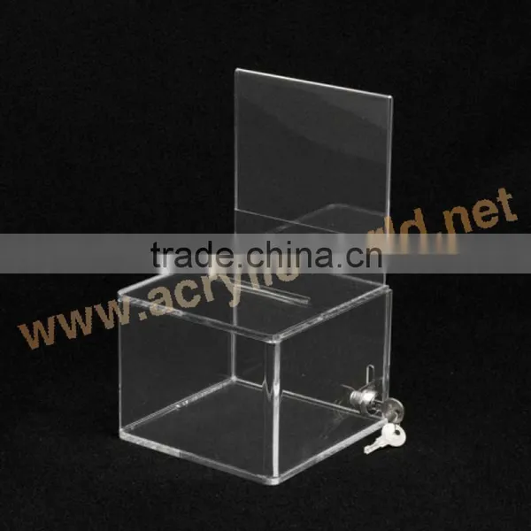 Ballot Box/Acrylic Donation Box/High Quality Counter Ballot Box