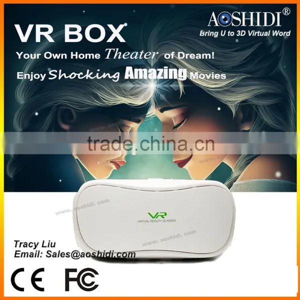 Hot 3d Movie Headset Bluetooth Gamepad vr Google Cardboard