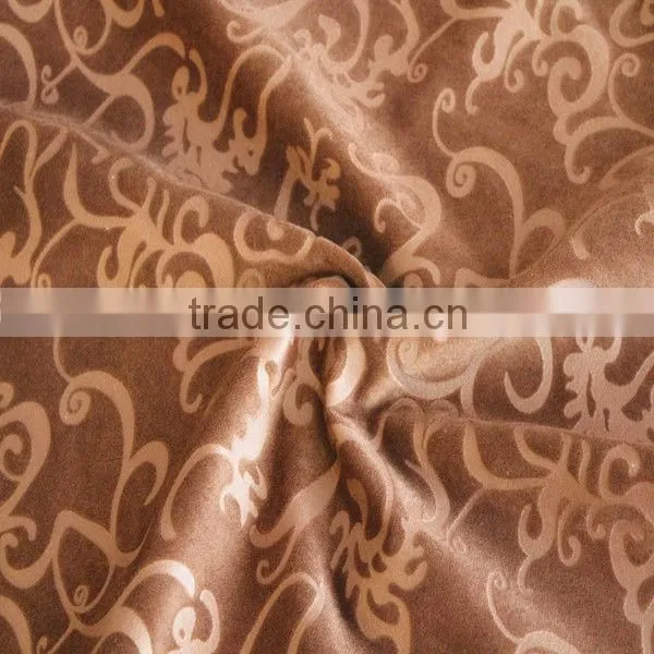 Embossed 100 Polyester Fabric for Hometextile and Upholstery Curtain Fabric Textile Fabric