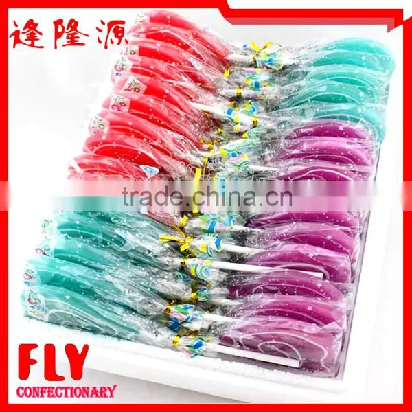 85g Yellow&White Heart Shape Lollipop Candy photo-5