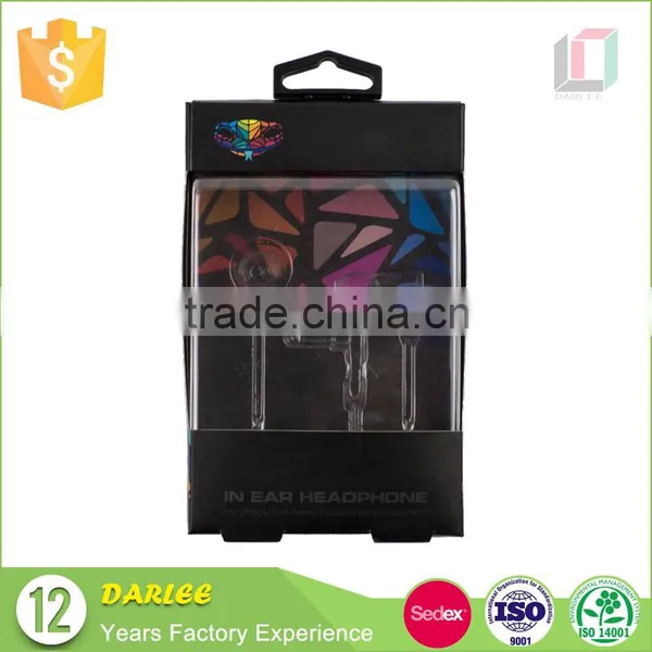 Top Grade Custom Logo Recyclable Free Sample Earphone Headset Package Box With Clear Window photo-2